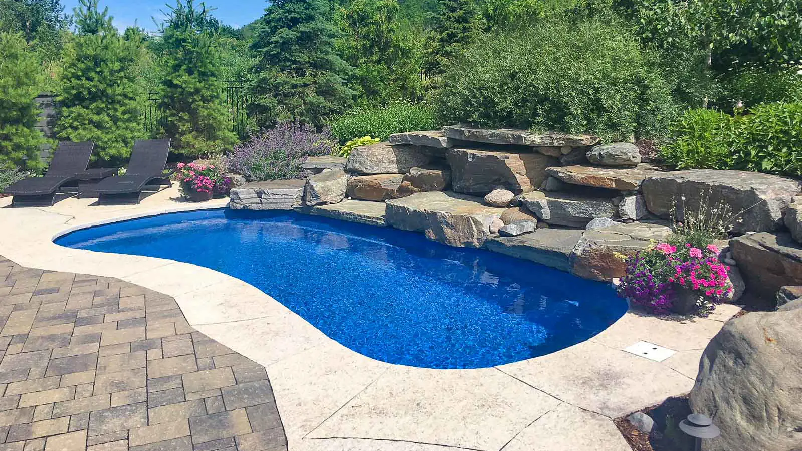 Leisure-Pools-Tuscany-Fiberglass-Pool-Shape The Tuscany™, a fiberglass pool design manufactured by Leisure Pools